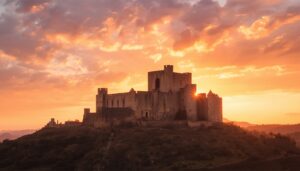 Un castillo al atardecer Murcia