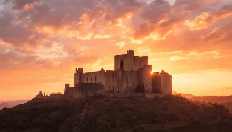 Un castillo al atardecer Murcia