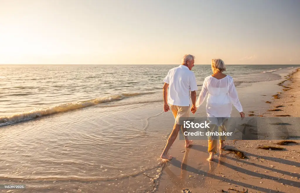 Couple on a sandy beach