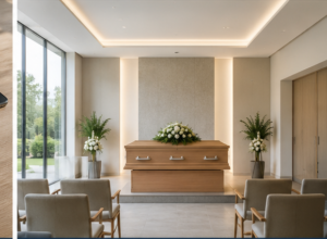 Sala de ceremonia funeraria aconfesional en España